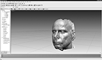 Vermaschtes 3D-Gesichtsmodell